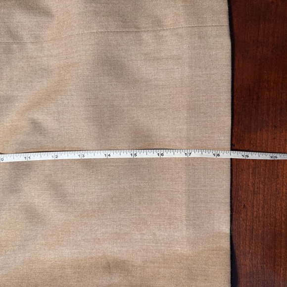 Rena Rowan Petite Stretch Blend Tan Skirt with Lycra Blend 10P - Picture 4 of 9